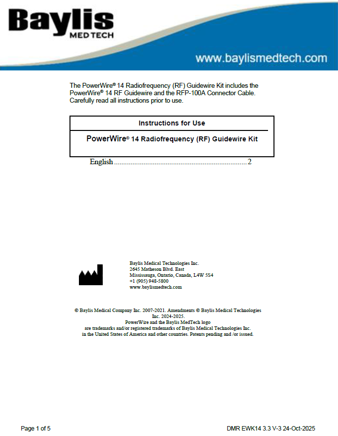 Steerable Sheath Ordering Guide Cover